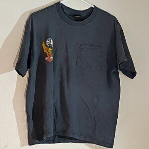 Men's Vintage Harley Davidson  IAMAW T-Shirt York, PA, Black/Size L